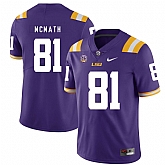 LSU Tigers 81 Racey Mcmath Purple Nike College Football Jersey Dzhi,baseball caps,new era cap wholesale,wholesale hats